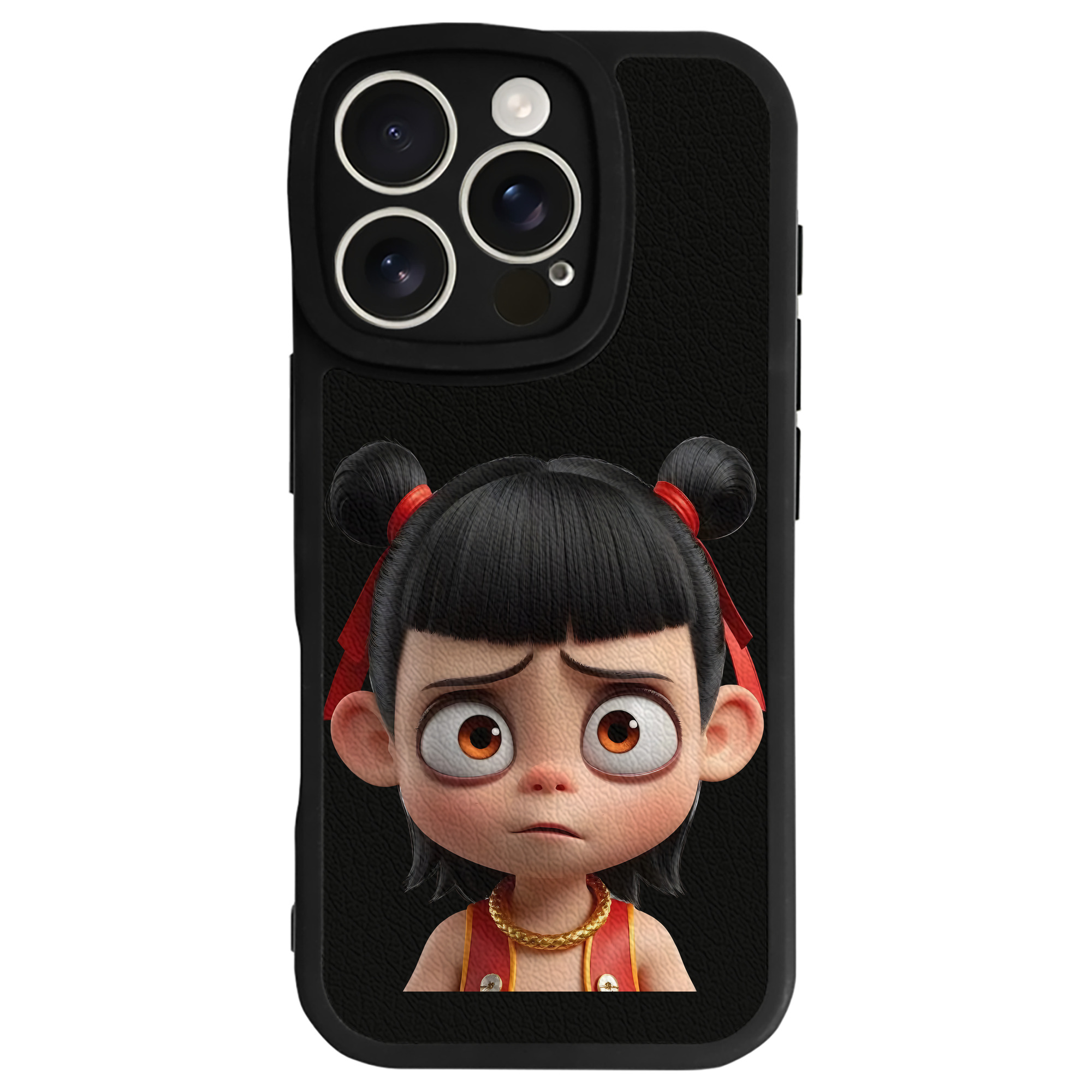 （画像用） Ne Zha 2 ナタ 魔童の大暴れ 【iPhone 16シリーズ対応】シリコンスマホケース（レザー調） 材質：シリコン